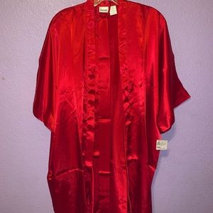 Red Satin Frederick’s of Hollywood Robe